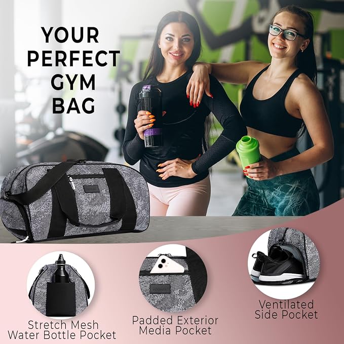 Vooray Burner Duffel Bag - 23L Small Gym Bag for Women and Men with Shoe Compartment, Lightweight Travel Duffel for Training, Sports, Overnight Use - Image 7