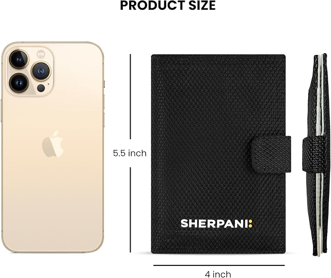 Sherpani Vienna, RFID Blocking Passport Holder, Travel Passport Cover Wallet, Travel Documents Organizer Protector, Travel Gift (Carbon) - Image 4
