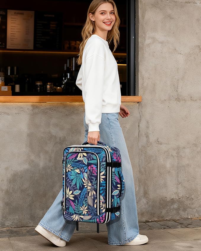 Travel Carry On 17.5" Laptop Expandable Backpack for Men Women, Personal Item Bag Waterproof Airline Approved with USB Charging Hole 3 Packing Cubes, Large Weekender Daypack Business Luggage Suitcase - Image 9