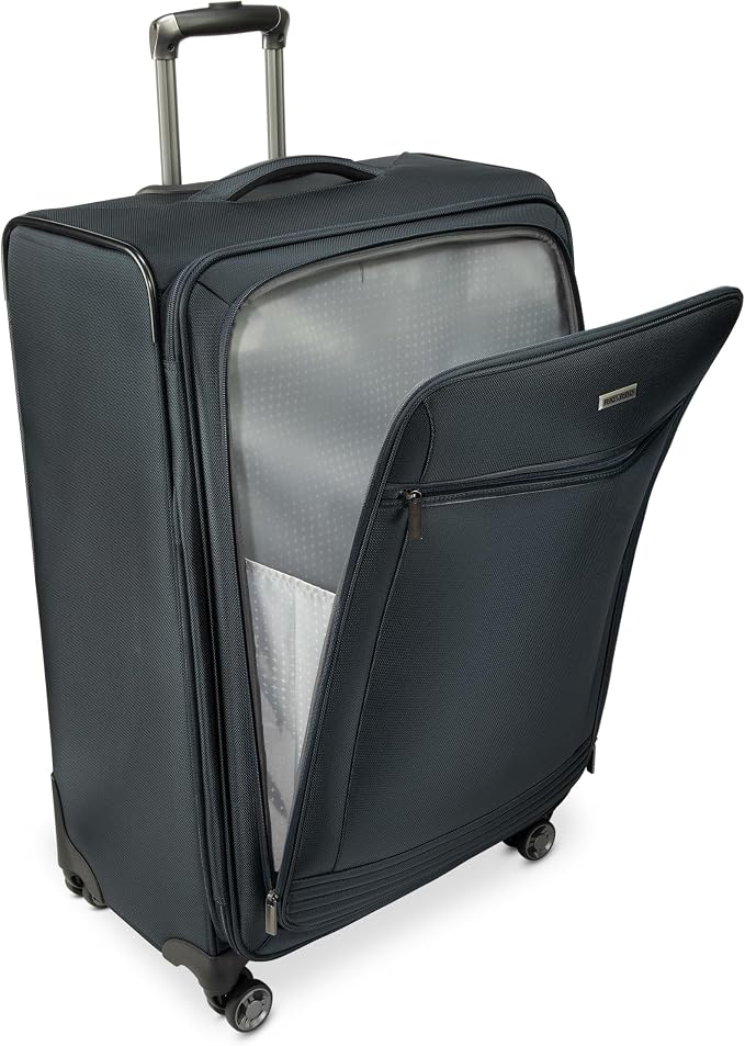 Ricardo Beverly Hills Avalon Softside Large Check-In Luggage Made with Sustainable 100% Recycled PET (rPET), Lightweight, Eco-Friendly Travel, Expandable, Dual Spinner Wheels, Storm Blue, 28-inch - Image 5