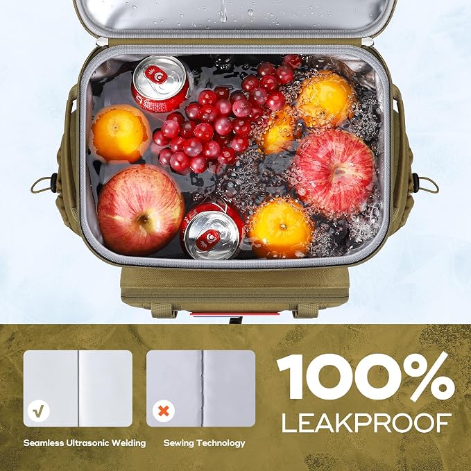 Maelstrom 35/50 Can Insulated Backpack Cooler, Leakproof Soft Lunch Ice Bag | Keeps Food Cold For 16h, Peva Liner, Durable Nylon, Ergonomic Padding. Perfect For Men, Women, Camping, Beach, Hiking, Travel - Image 3