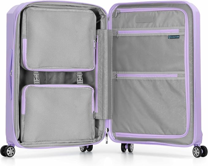 Traveler's Choice Pagosa Hardshell Expandable Luggage with Spinner Wheels, Lavender, 27-Inch Medium - Image 8