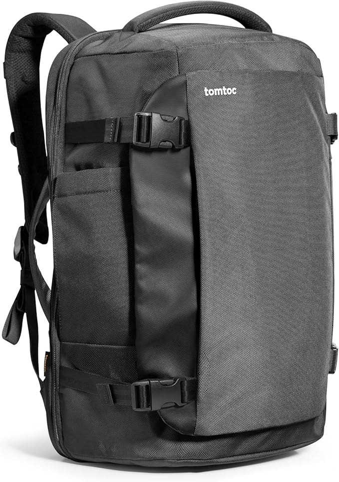 tomtoc 28/40L Travel Backpack, TSA Carry On/Personal Item Bag Flight Approved, Water-resistant Carry on Luggage, PFAS Free by tomtoc