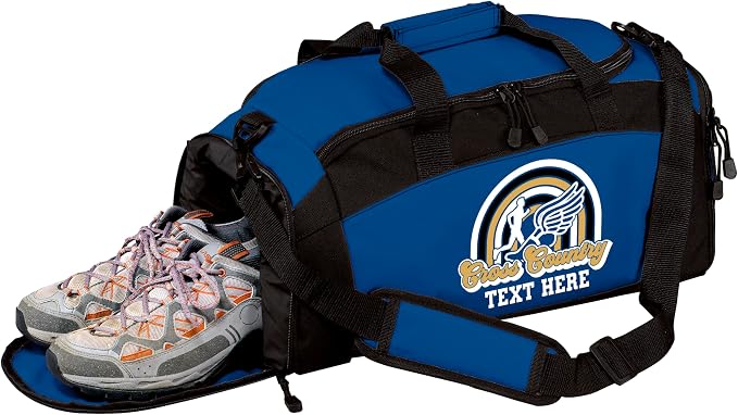 Personalized Cross Country Duffel Bag – Custom Name Team Logo XC Gym Travel Bag for Runners – Lightweight Athletic Sports Gear Bag for Boys & Girls by all+about+me+company