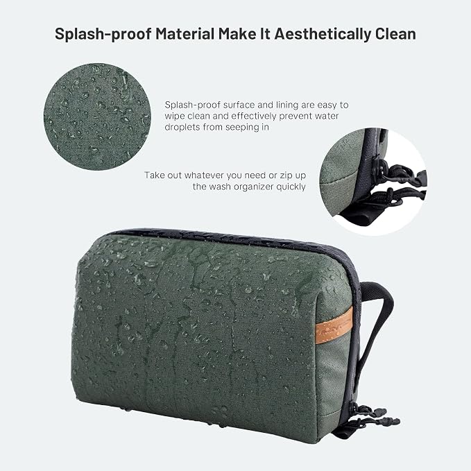 PGYTECH Travel Toiletry Bag for Men & Women, Hanging Compact Pouch, Waterproof Dopp Kit for Traveling, Shaving Bag Makeup Bag Organizer for Toiletries - Image 7