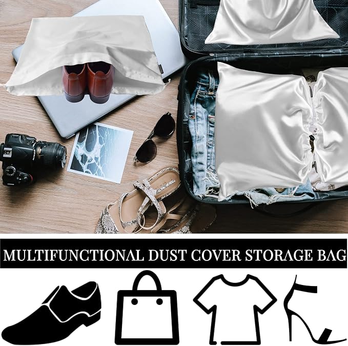 GONGKANGYUAN 30 Pack Dust Bags for Handbags Travel Storage Pouch, Silk Handbag Dust Cover Bags for Purses Pocketbooks Shoes Boots - Image 6