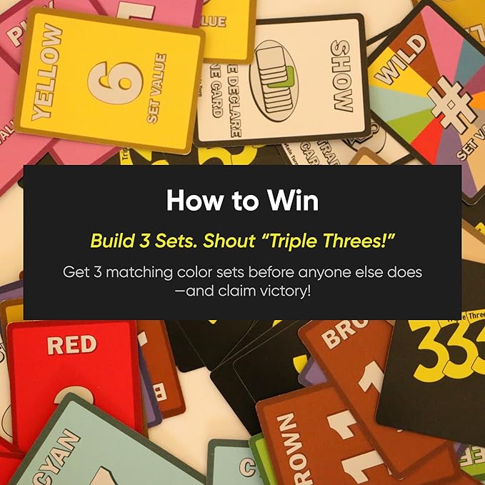 (333) Launch Edition – Unstoppable & Engaging Family Card Game of Strategy & Surprise, Logical Reasoning Play, Easy & Fun to Learn for Kids, Travel Ready, Great Gift Idea, 2+ Players