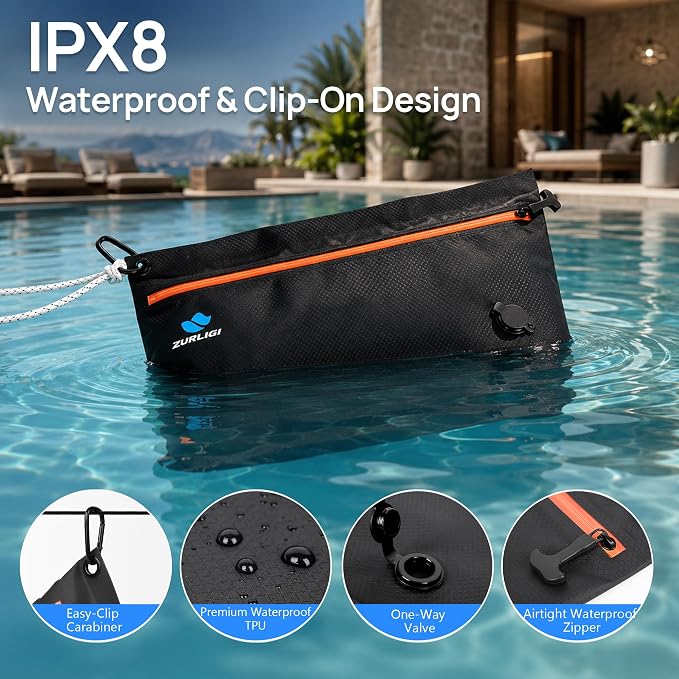 Zurligi Travel Vacuum Bags Kit with Pump, 6-Pack for Clothing & Underwear | Durable TPU Anti-rip Waterproof Vacuum Seal Compression Bag for Bras, Socks, Toiletries and Carry-on Luggage & Travel Gear - Image 5