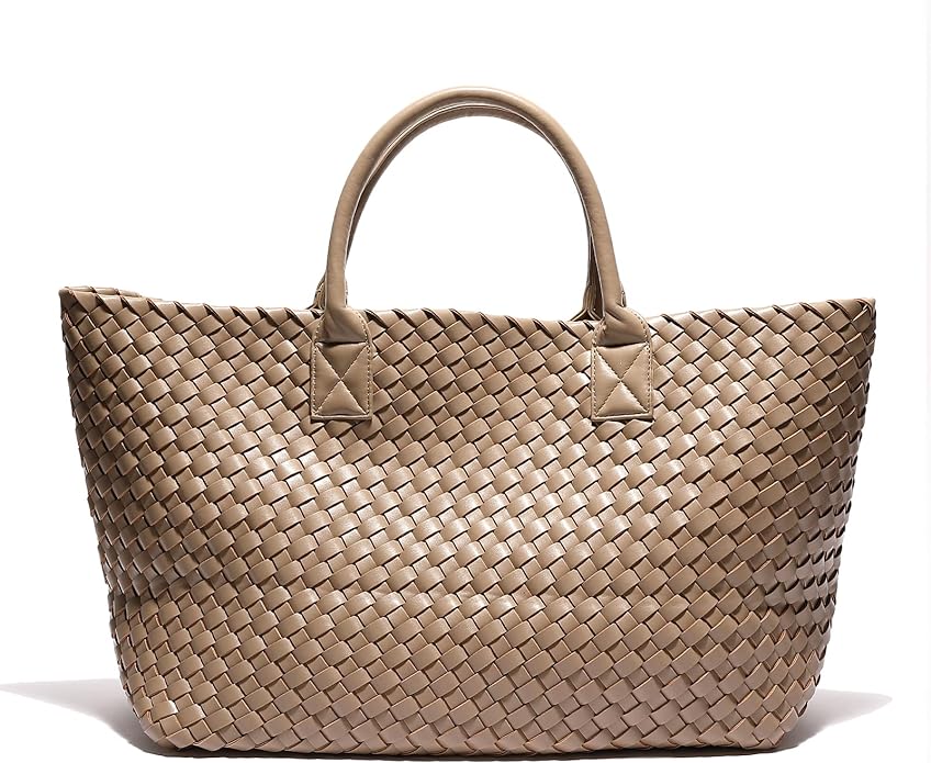 Woven Bag Shopper Bag Travel Handbags and Purses Women Tote Bag Large Capacity Shoulder Fashion Bags by Weayouth