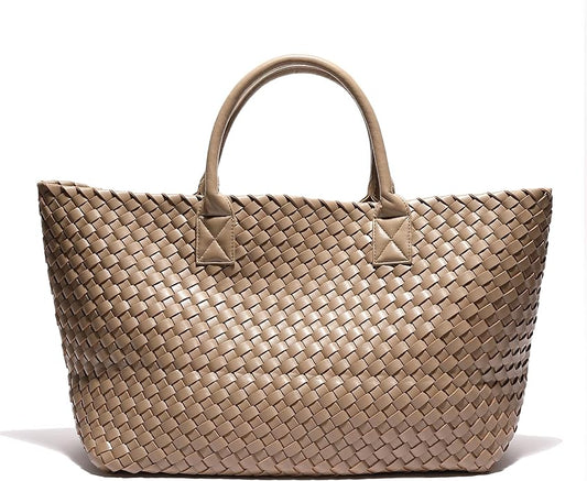 Woven Bag Shopper Bag Travel Handbags and Purses Women Tote Bag Large Capacity Shoulder Fashion Bags by Weayouth