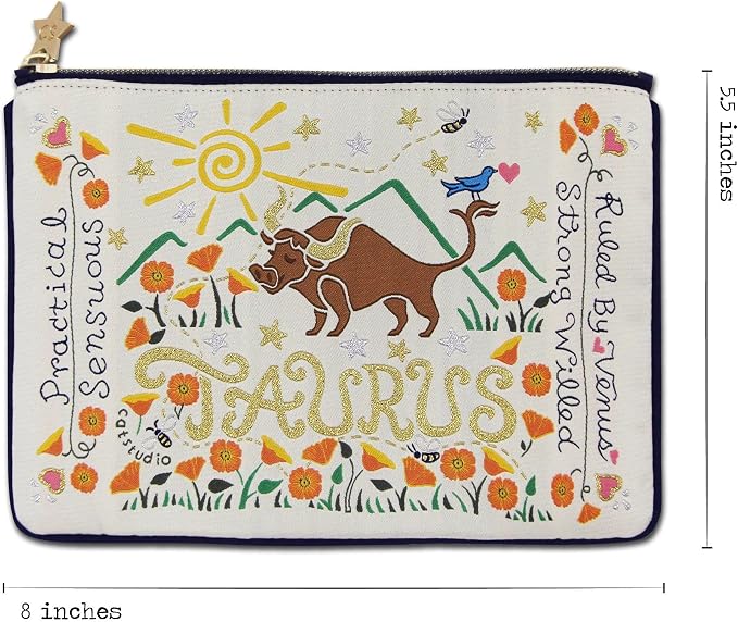 Catstudio Astrology Zipper Pouch, 5x7 Travel Toiletry Bag, Makeup Bag, Dog Treat Pouch, or Travel Purse - Image 7