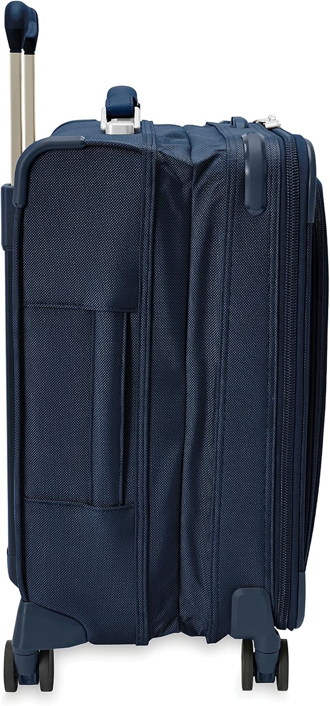 Briggs & Riley Global 21" Carry On Expandable Spinner - Luggage for International Travel, Suitcases with Wheels, Softside Rolling Bag for Men & Women, Self-Repairing Zipper - Baseline Collection, Navy - Image 17