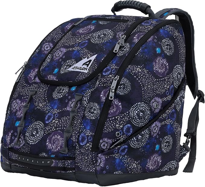 Athalon Everything Ski Boot Bag Gear Pack with Ventilated Boot Compartments, Waterproof Bottom, Hideaway Helmet Sling, 58.5 Liter Capacity by Athalon+Sportgear%2C+Inc.