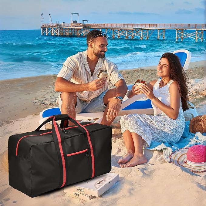 100L Large Duffle Bag for Travel 31.1” Diffle Bag - Overnight Weekender Camping, Storage for Men Women, 2 Pack - Image 8