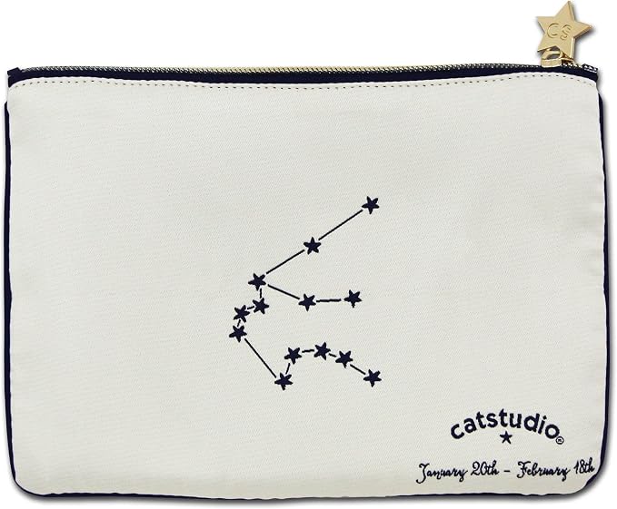 Catstudio Astrology Zipper Pouch, 5x7 Travel Toiletry Bag, Makeup Bag, Dog Treat Pouch, or Travel Purse - Image 2