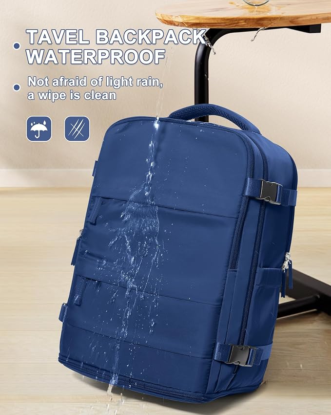 coowoz Travel Backpack for Women Man Carry On Backpack Mochila de Viaje Waterproof Teacher Personal Item Backpacks Travel Bag Essentials Rucksack Airplane Accessories Must Haves Royal Blue - Image 6
