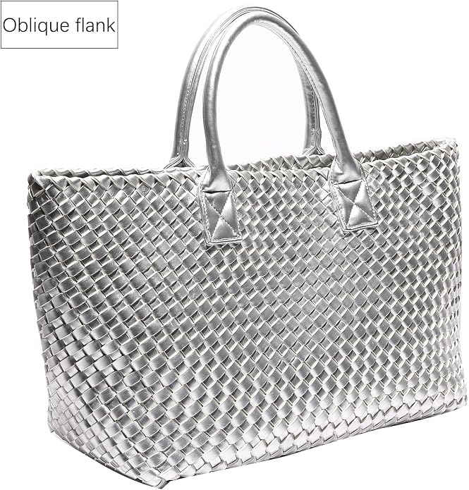 Woven Bag Shopper Bag Travel Handbags and Purses Women Tote Bag Large Capacity Shoulder Fashion Bags - Image 4