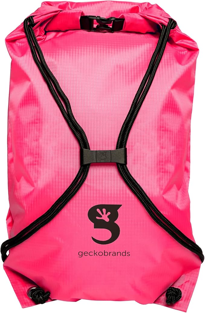 geckobrands Embark 10L Drawstring Backpack – Waterproof, Lightweight Dry Bag for Beach, Hiking, and Light Water Activities - Image 2