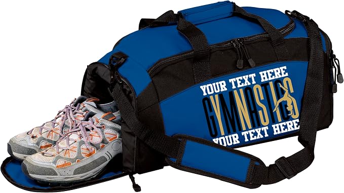 Personalized Women’s Gymnastics Duffel Bag – Custom Name Gym Bag for Girls & Teens – Practice, Competition & Travel Team Gear by all+about+me+company