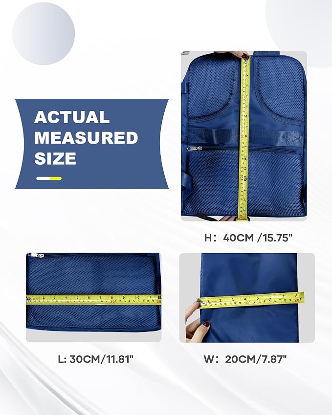 coowoz Travel Backpack Carry On for Women Man Gym Backpacks with Laptop Compartment Mochila de Viaje Teacher Personal Item Backpack Airplane Accessories Must Haves Royal Blue Small - Image 9