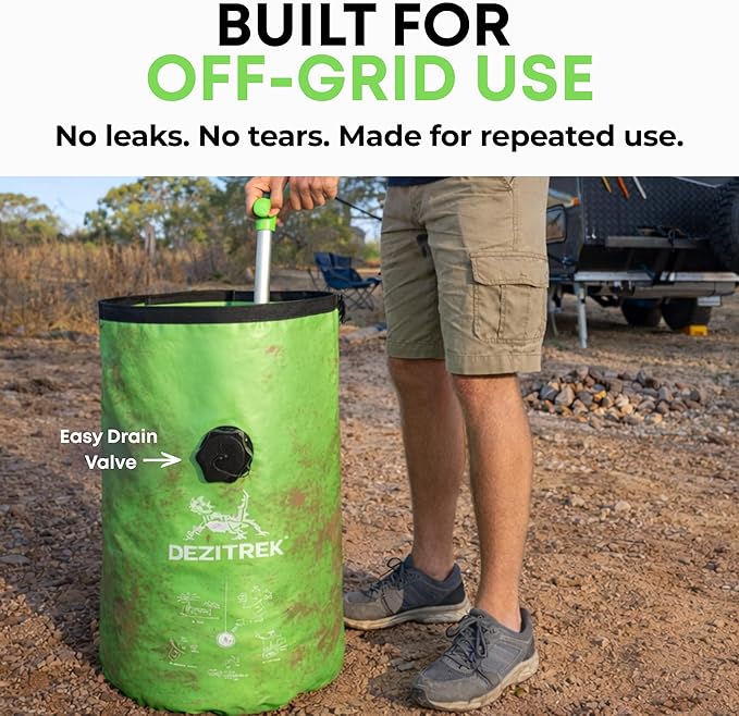 All in One Hand Wash Bag and Plunger Set - Off Grid Washing Machine Non Electric for Camping Travel | Eco Friendly Portable Manual Clothes Washer Laundry Bag for RV's (Medium) | Wash everyday travel laundry without electricity. Lightweight manual washe... - Image 6