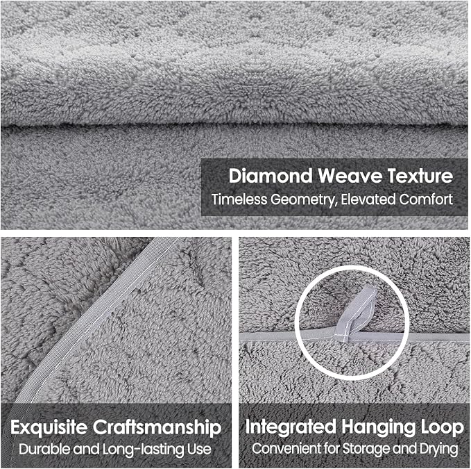 JML Microfiber Bath Towels, Oversized, Ultra Soft, Super Absorbent and Fast Drying, No Fading and Multipurpose Use for Sports, Travel, Fitness, SPA and Yoga (Coral Fleece - Grey, 30 in x 60 in) - Image 4