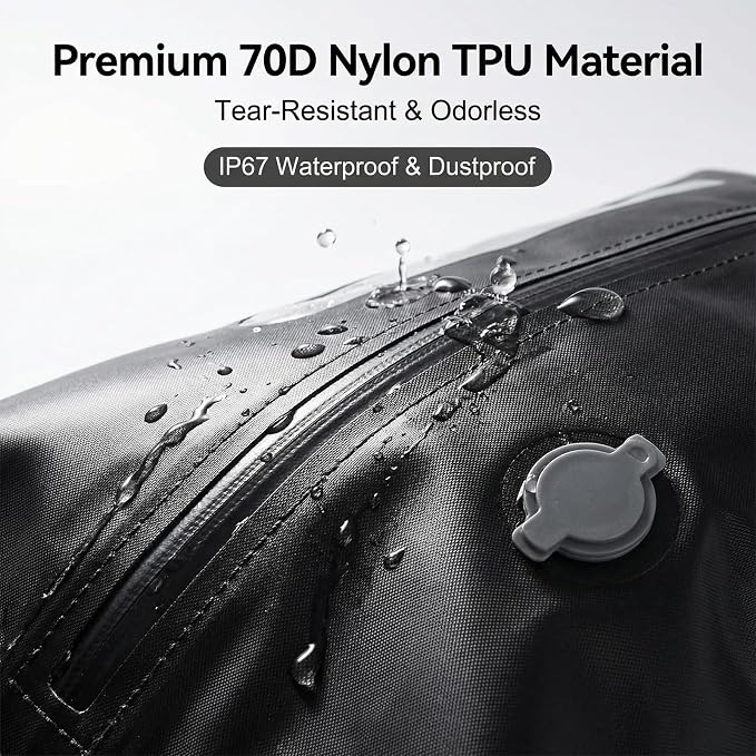 11-Pack Travel Vacuum Bags with Pump, 2×17L TPU IP67 Waterproof Vacuum Seal Bags + 9 PA&PE Compression Bags (S/M/L) for Carry-On, Light Travel, Backpacks & Home Storage - Image 5
