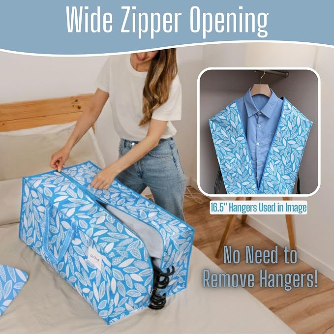 VENO 6 Pack Heavy Duty Moving Bags with Backpack Straps, Zippers & Handles, Extra Large Packing Bags for College Dorm Essentials, Moving Supplies Alternative to Cardboard Moving Boxes - Image 5