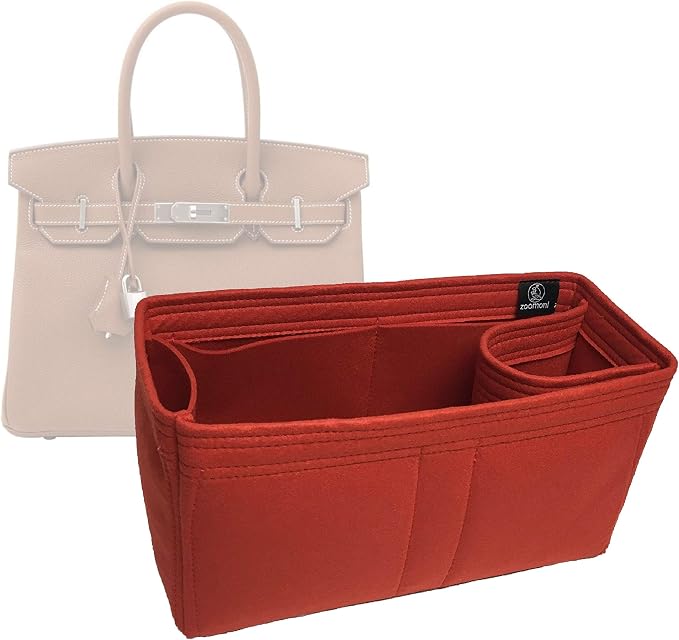 Zoomoni Premium Organizer for Birkin, Kelly, Picotin, Evelyn, Garden Party, Lindy, Herbag, Bolide, Toolbox, Victoria, Halzan, and More (Bag Liner,Organiser,Shaper,Insert) (Handmade/20 Colors) by ZoomoniBagCareAccessories