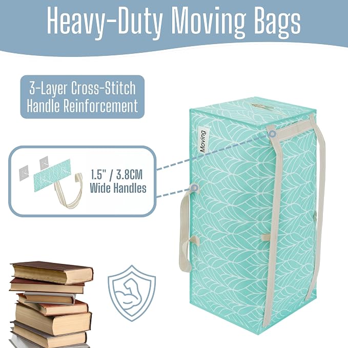 VENO 2 Pack Heavy Duty Moving Bags with Backpack Straps, Zippers & Handles, Extra Large Packing Bags for College Dorm Essentials, Moving Supplies Alternative to Cardboard Moving Boxes - Image 2