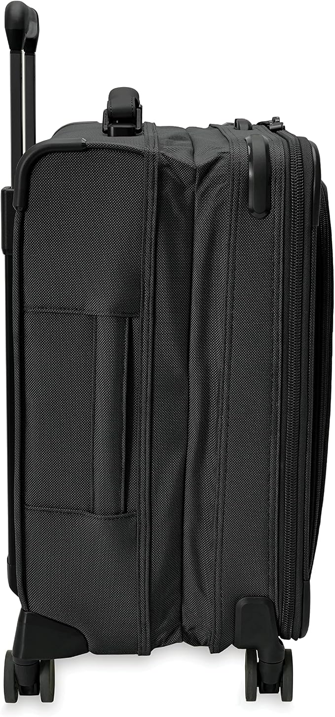 Briggs & Riley Global 21" Carry On Expandable Spinner - Luggage for International Travel, Suitcases with Wheels, Softside Rolling Bag for Men & Women, Self-Repairing Zipper- Baseline Collection, Black - Image 18