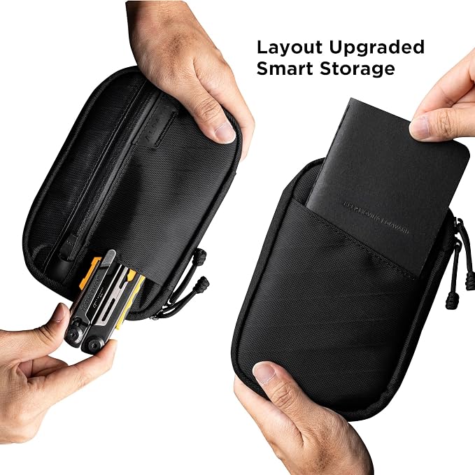 ALPAKA Admin Pouch Pro EDC Organizer Tool Pouch Black X-Pac X42 | Smooth Zipper, Weatherproof Storage for Electronics, Cables, Travel Accessories - Image 3