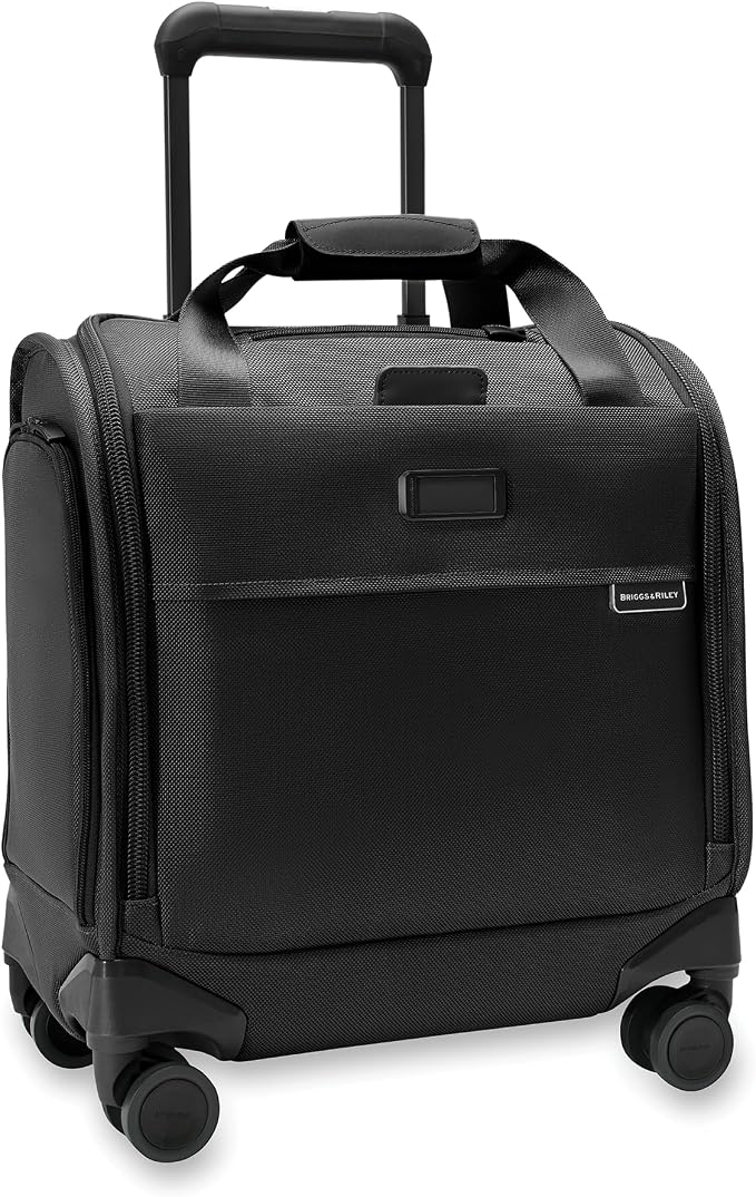 Briggs & Riley Cabin Spinner - Carry On Luggage for Travel, Suitcases with Wheels, Softside Rolling Bag for Men & Women, Fits Under Plane Seat, Interlocking Handle - Baseline Collection, Black by Unknown