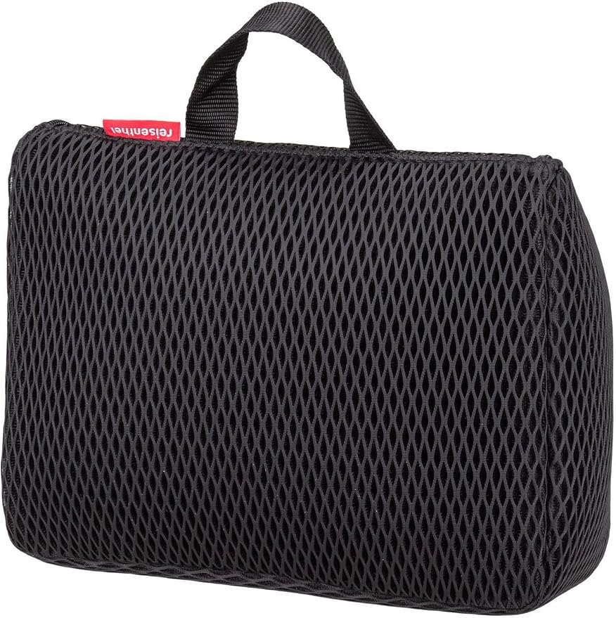 reisenthel Toiletbag XL Practical Toiletry Bag with Hook, Water-Repellent Material, Mesh black., 28 cm, Cosmetic bag - Image 2