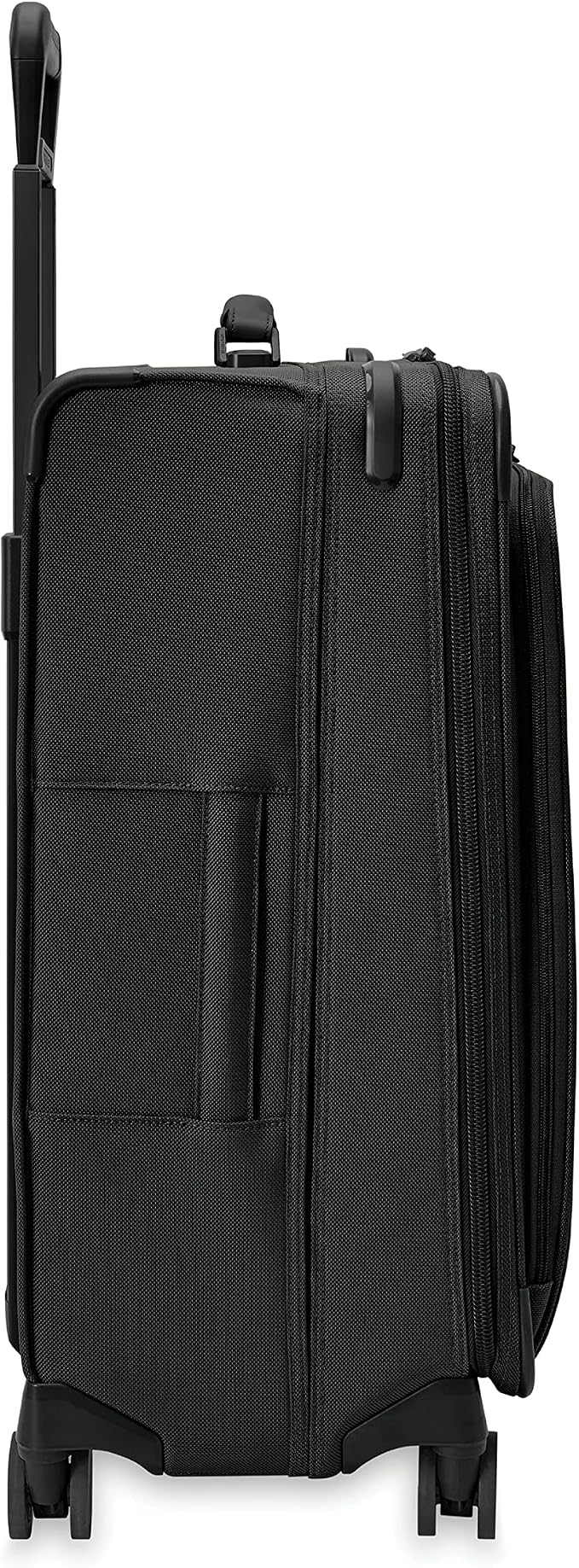 Briggs & Riley 26" Medium Expandable Spinner - Checked Luggage for Travel, Suitcases with Wheels, Softside Rolling Bag for Men & Women, Self-Repairing Zipper - Baseline Collection, Black - Image 10