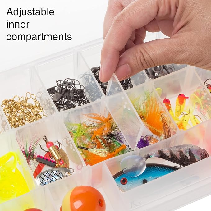 Storage Tool Box Organizer - Utility Box with 4 Drawers and 19 Compartments for Camping Supplies and Fishing Tackle by Wakeman Outdoors - Image 3