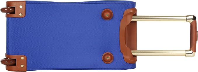Steve Madden Designer Carry On Luggage Collection - Lightweight 20 Inch Duffel Bag- Weekender Overnight Business Travel Suitcase with 2- Rolling Spinner Wheels (Global Blue) - Image 4