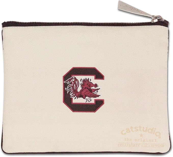 Catstudio Collegiate Zipper Pouch, University of South Carolina Travel Toiletry Bag, Ideal Gift for Alumni, Makeup Bag, Dog Treat Pouch, or Travel Purse - Image 2