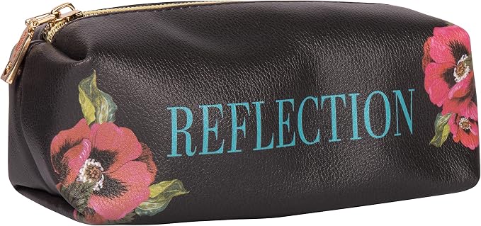 Nicole Lee Travel Handbag Crossbody Set with 3 Fashion Print Makeup Pouches, Women's Cosmetic Toiletry Organizer (Love Me Half) - Image 7