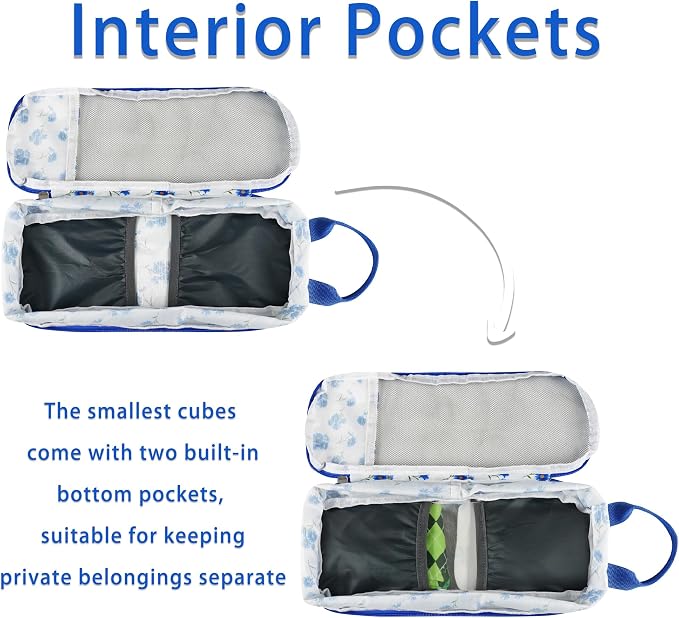 7 Pcs Compression Packing Cubes for Travel Luggage, Lightweight Suitcase Organizer Bags Set, Compression Packaging Cube for Travel Essentials, Packing Cubes for Carry on Suitcase - Image 5