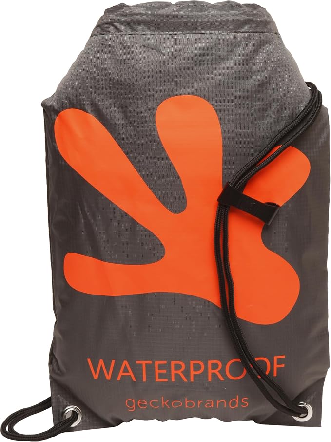 geckobrands Embark 10L Drawstring Backpack – Waterproof, Lightweight Dry Bag for Beach, Hiking, and Light Water Activities by geckobrands
