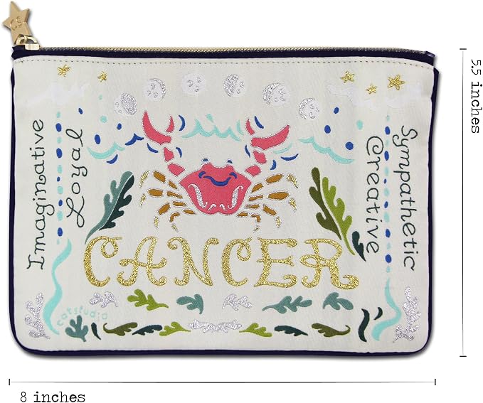 Catstudio Astrology Zipper Pouch, 5x7 Travel Toiletry Bag, Makeup Bag, Dog Treat Pouch, or Travel Purse - Image 8