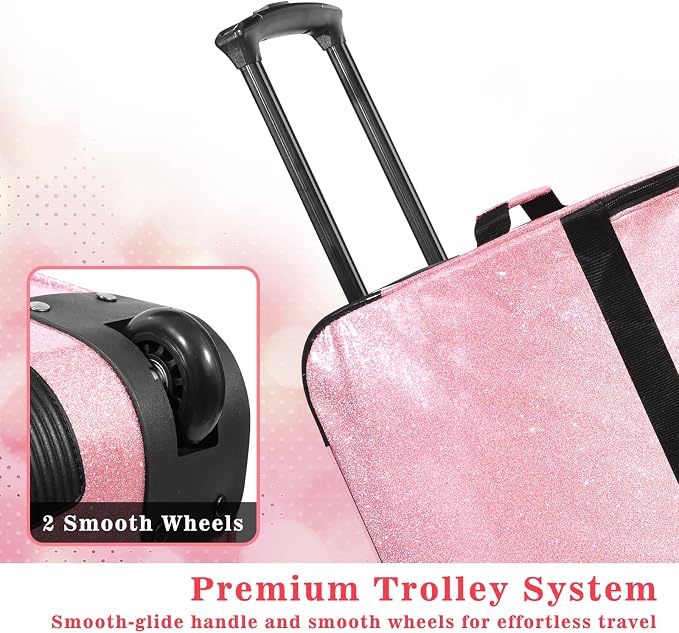 Dance Bag with Garment Rack and Curtain, 23" Rolling Dance Competition Duffle Bag with Garment Rack | Portable Dance Changing Room Suitcase for Dancers Athlete Livestreamer Cheerleaders - Image 7