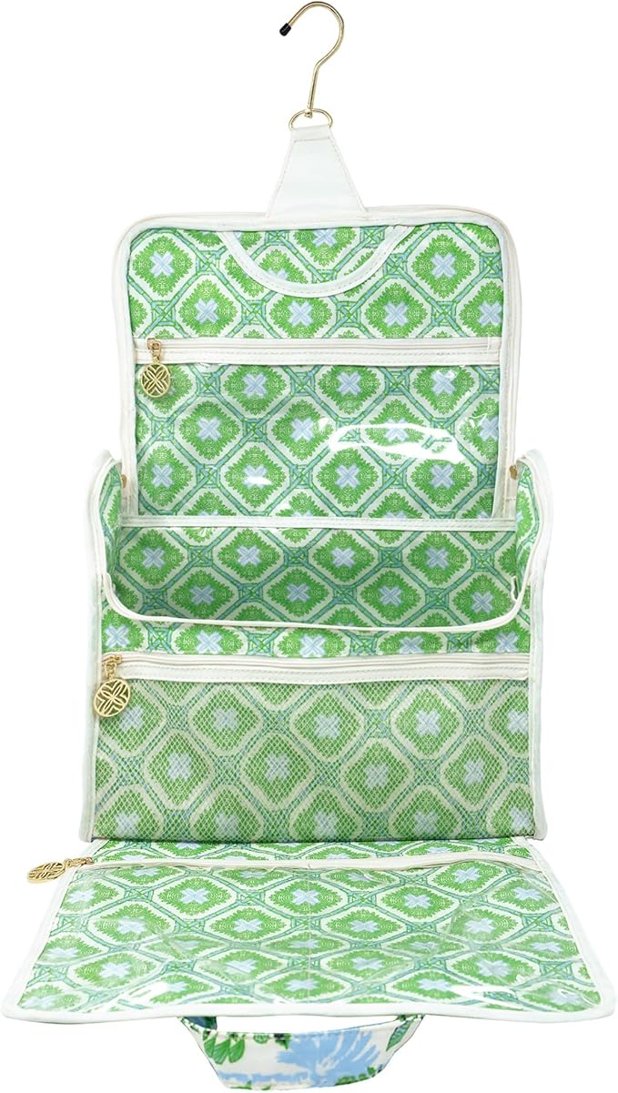 Lilly Pulitzer Hanging Toiletry Bag - Travel Organizer with Handle and Pockets - Cute Travel Makeup Bag - Floral - Image 5