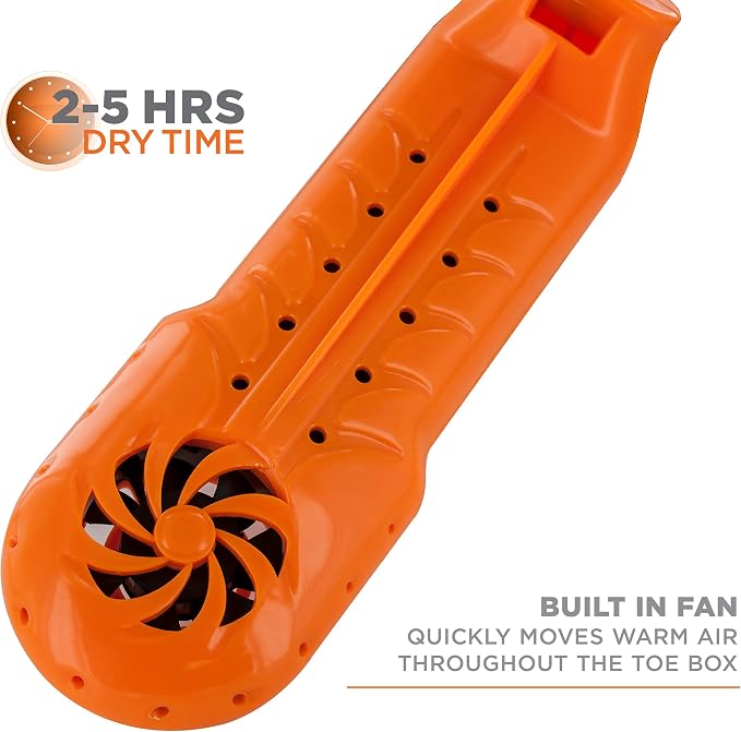 DryGuy Travel Dry DX Boot Dryer and Shoe Dryer, Orange & Black - Image 5