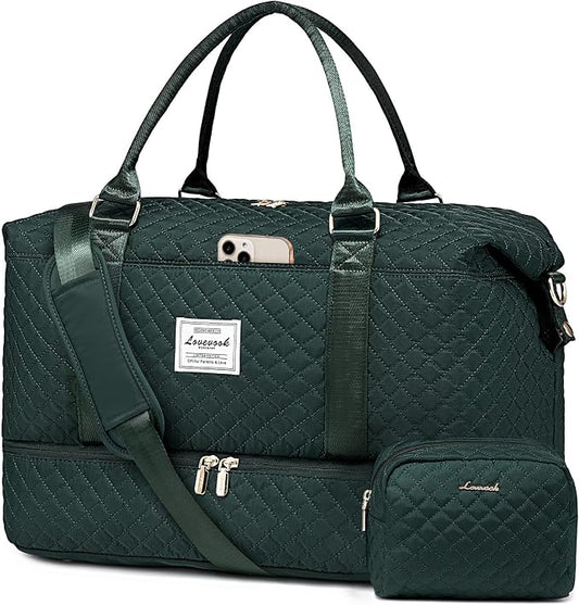 LOVEVOOK Travel Duffle Bag,Weekender Bags for Women with Shoe Compartment，Carry on Overnight Bag with Toiletry Bag,Gym Duffel Bag with Wet Pocket, Hospital Bags for Labor and Delivery by LOVEVOOK