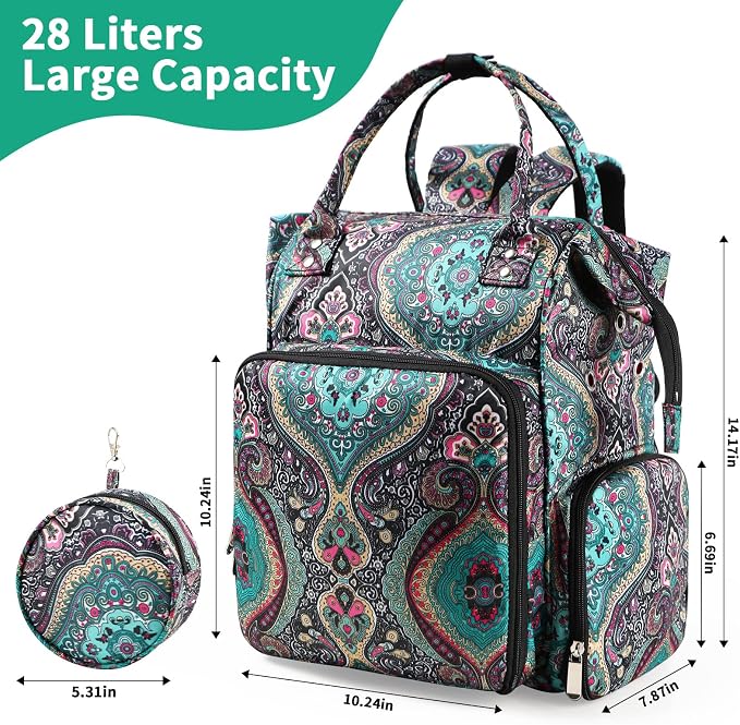 crochet bag,knitting bagBackpack and Tote Bag Storage Bag ，Large capacityYarn Storage Organizer Travel Crochet Bag Women Carrying Crochet Accessories Knitting Needles Crochet - Image 4