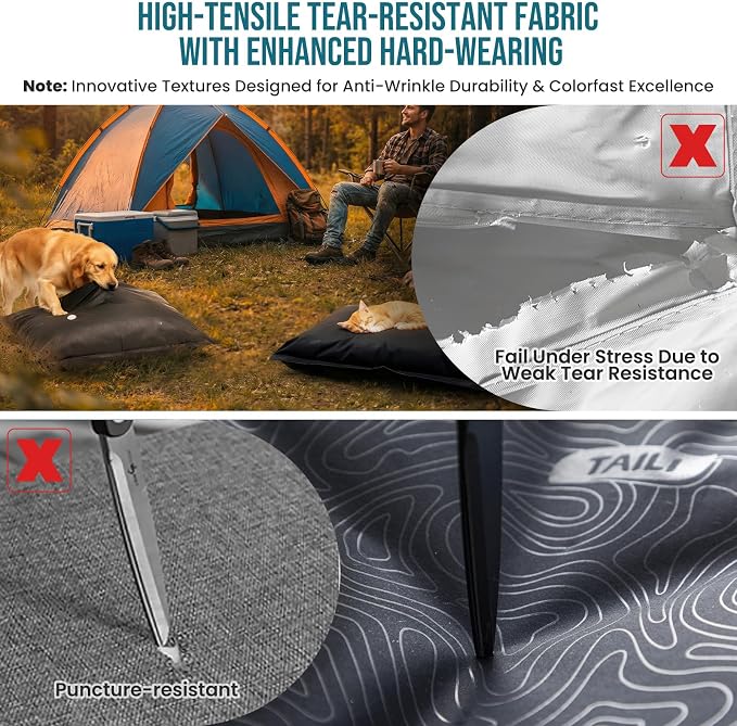TAILI Outdoor Vacuum Storage Bags 3 Pack, Travel Compression Bags (39x29 inch), Tear-Proof Vacuum Seal for Camping, Cushion, Clothing, Waterproof, Wearproof, Punctureproof - Image 4