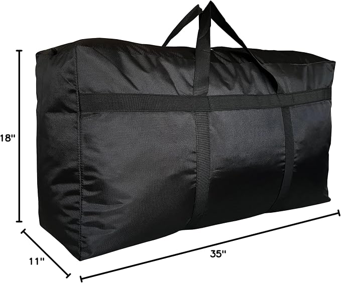DoYiKe Extra Large Storage Duffle Bag, Duffel Bag for Travel Black 130L | Big Foldable XL Duffle Bags for Traveling/Camping with Lockable Zipper - Image 9