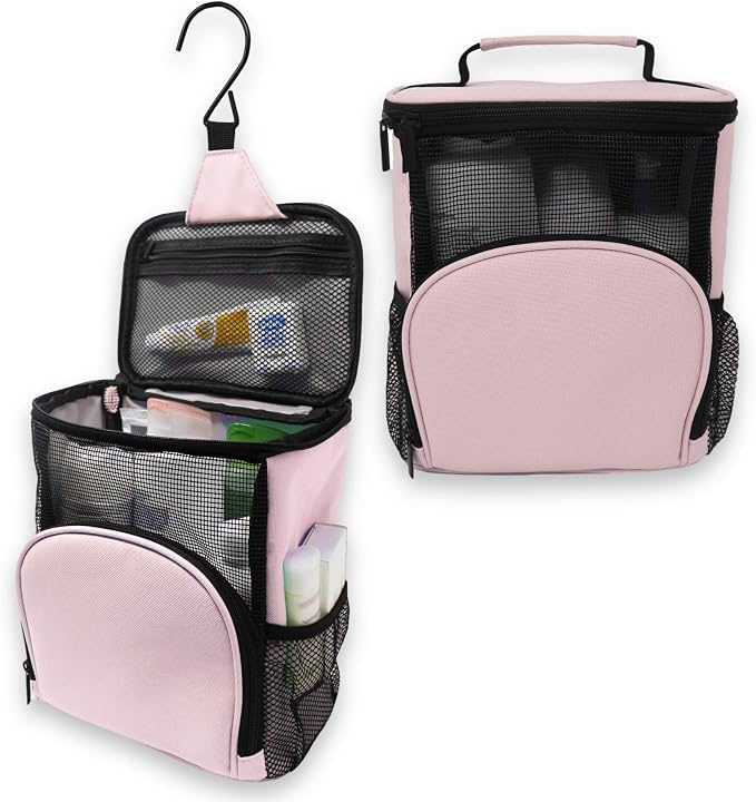 TERRA HOME Travel Essentials Bundle: Portable Shower Caddy & Roll Up Makeup Bag - Perfect for On-The-Go - Image 2